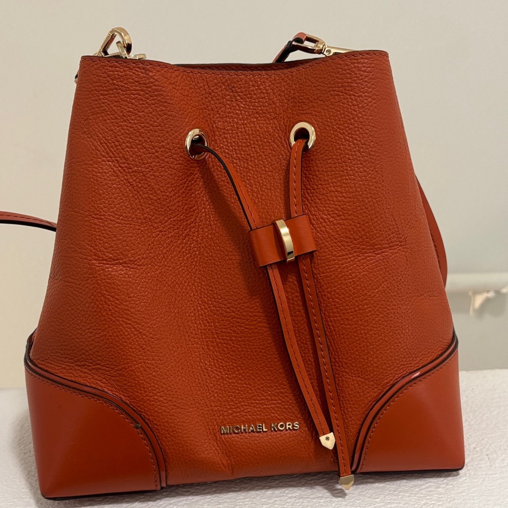 Michael Kors Women's Orange Bucket Bag
